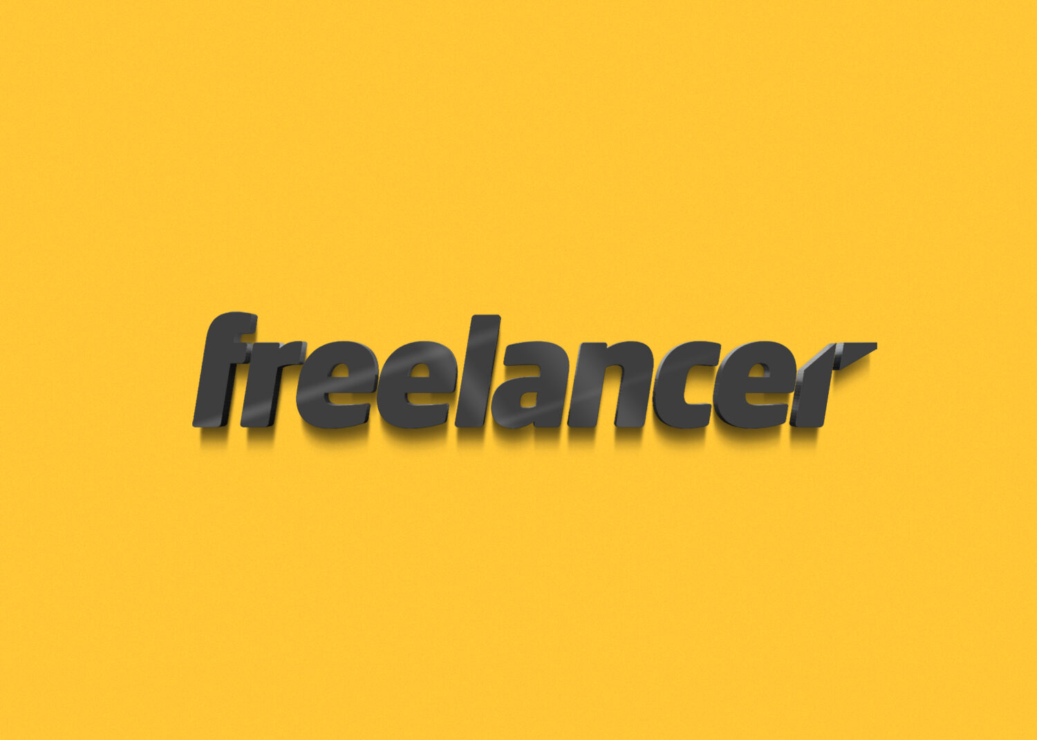 freelancer Modern 3D logo mock-up