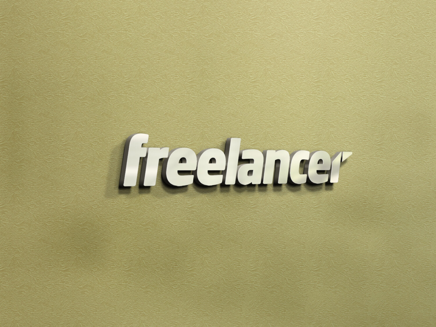 freelancer New 3D Logo Mockup