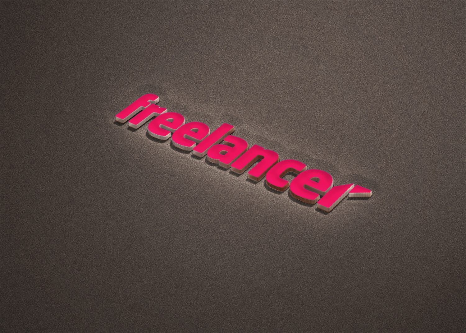 freelanecer Simple 3D Logo Mockup
