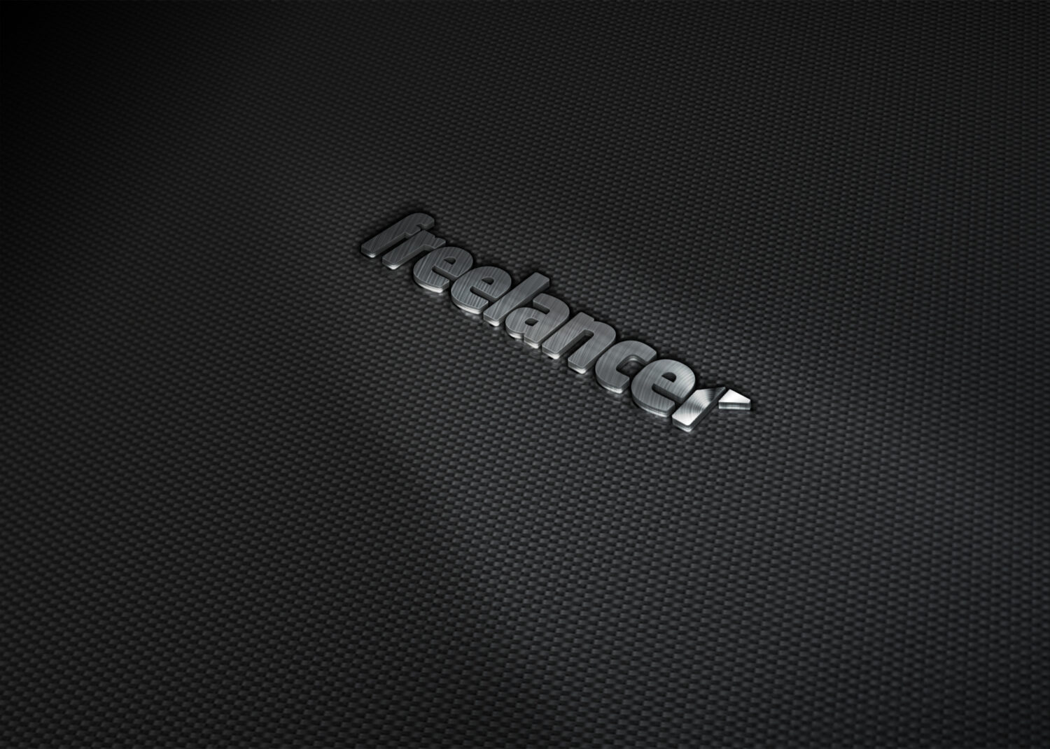 Freelancer Steel 3D Logo Mockup