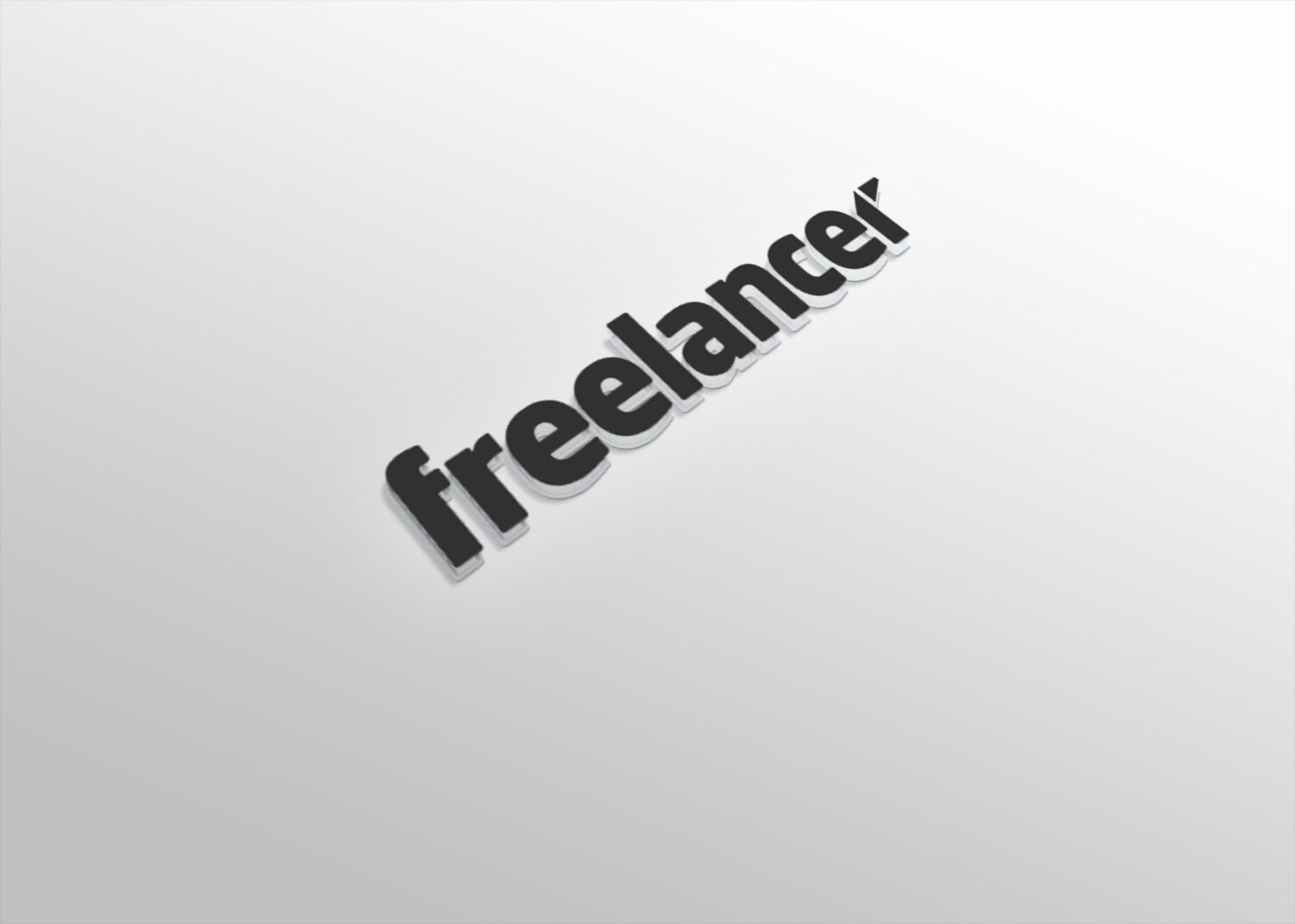 Freelancer Transparent 3D Logo Mockup