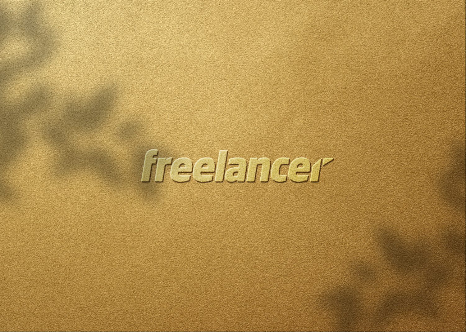 Fiverr Gold Embross Logo Mockup