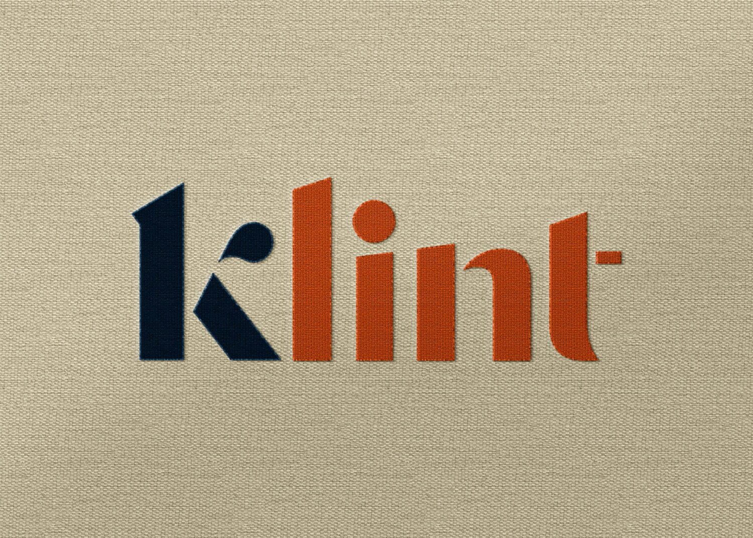 klint Plain Embroidery Logo Mockup