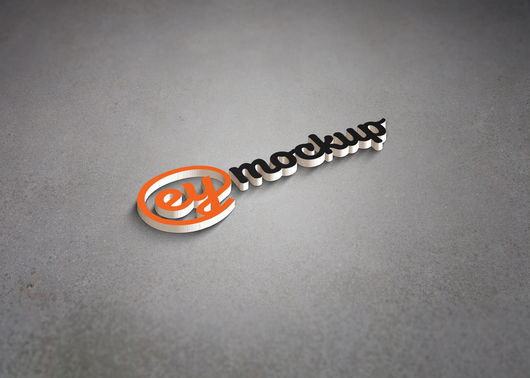 eymockup 3D Wall Logo Mockup