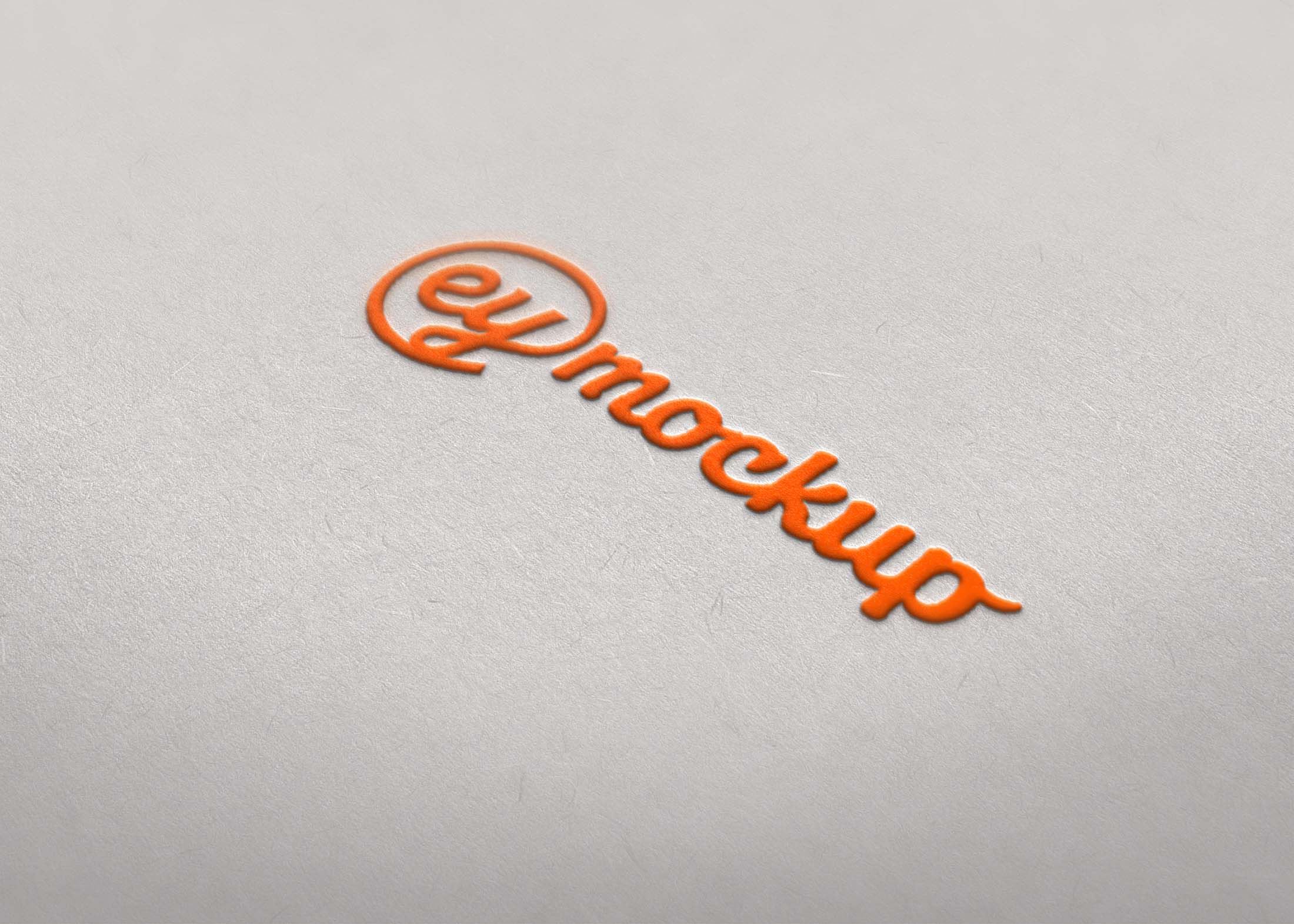 Eymockup Embross Logo Mockup