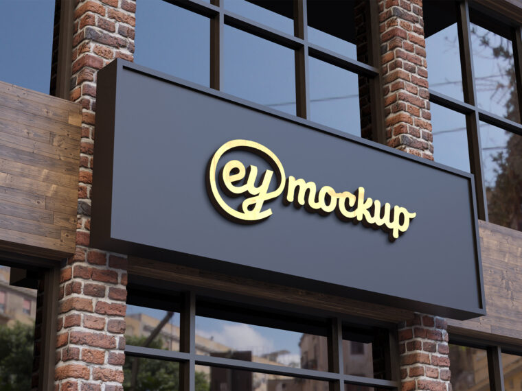eymockup Fashion Shop Logo Mockup