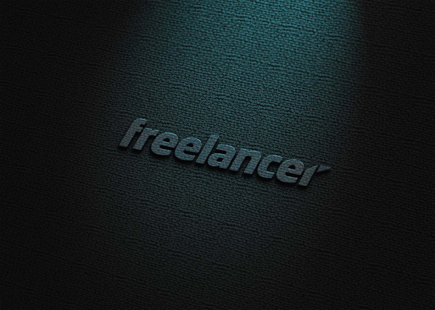 Freelancer Black 3D Logo Mockup