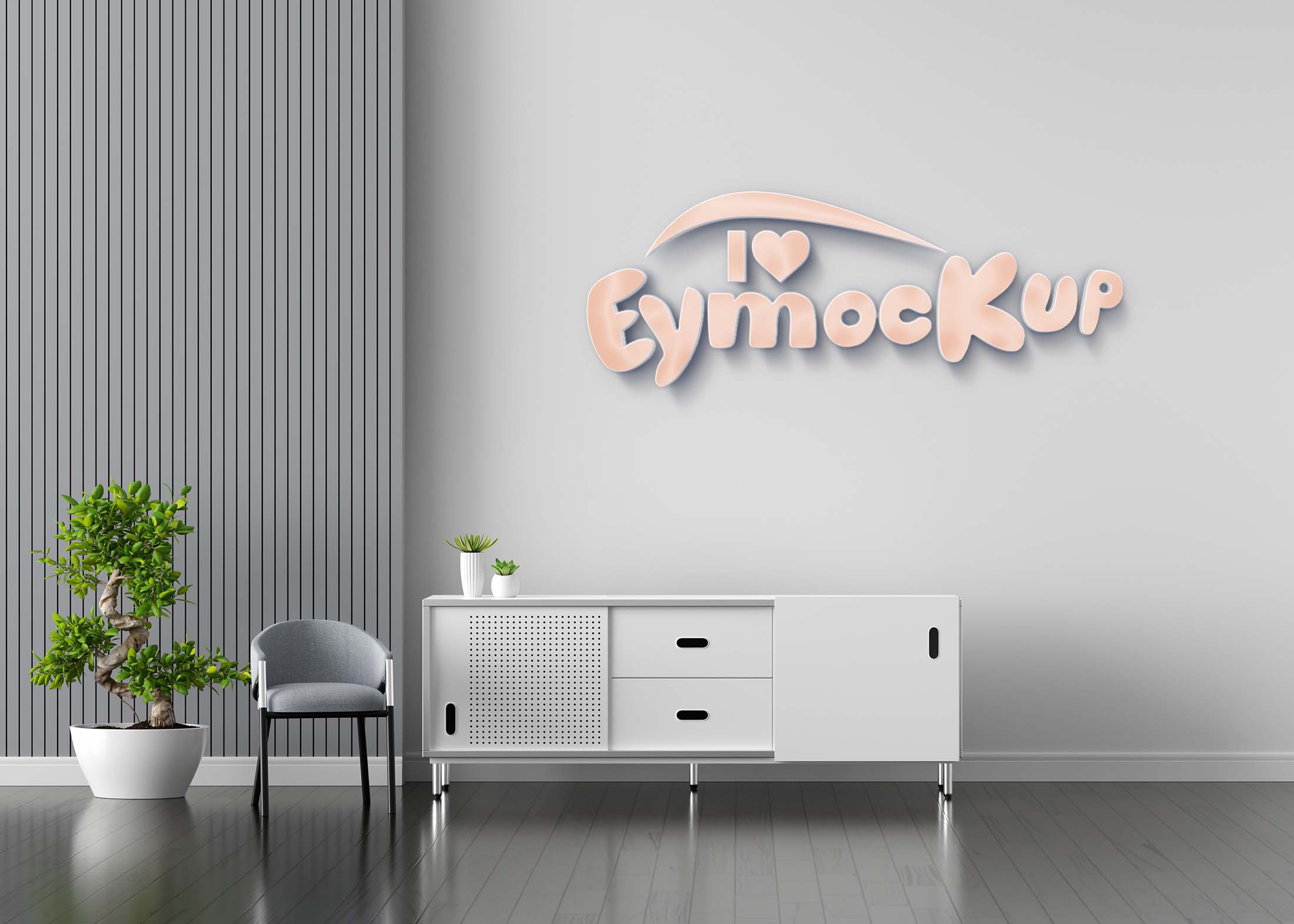 Interior Design Logo Mockup