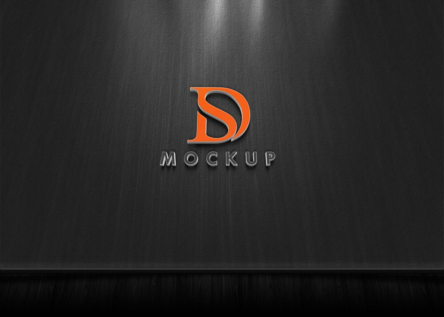 Free PSD 3D Logo Mockup | eyMockup
