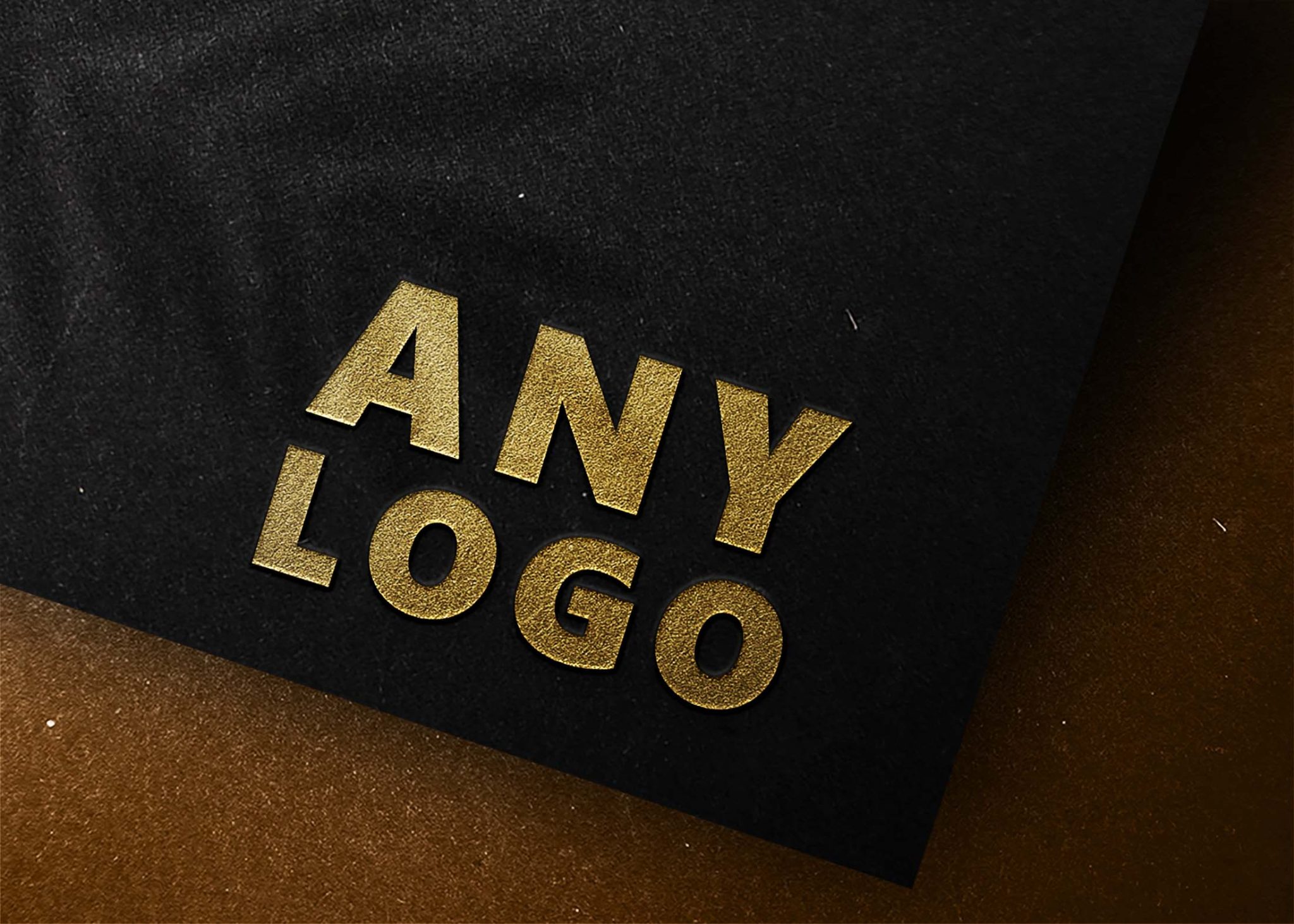 Modern Black Paper Logo Mockup | eyMockup
