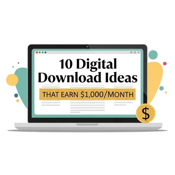 10 Digital Download Ideas to Earn $1,000 Monthly