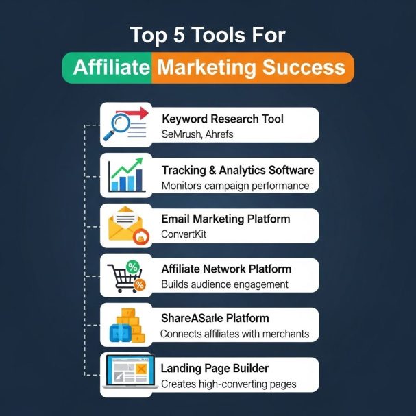 Top 5 Tools for Affiliate Marketing Success